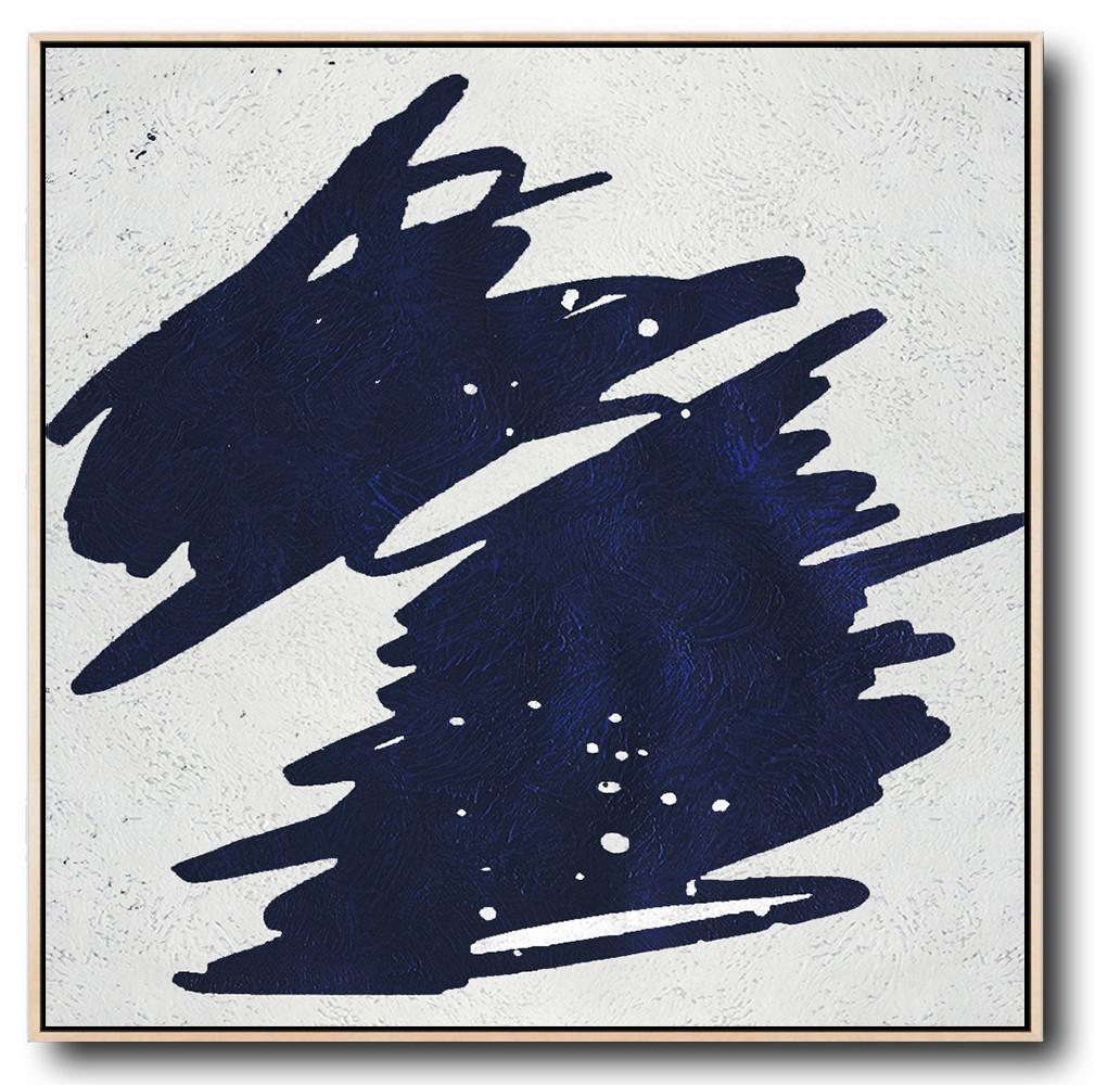 Navy and White Painting #NV54A - Click Image to Close